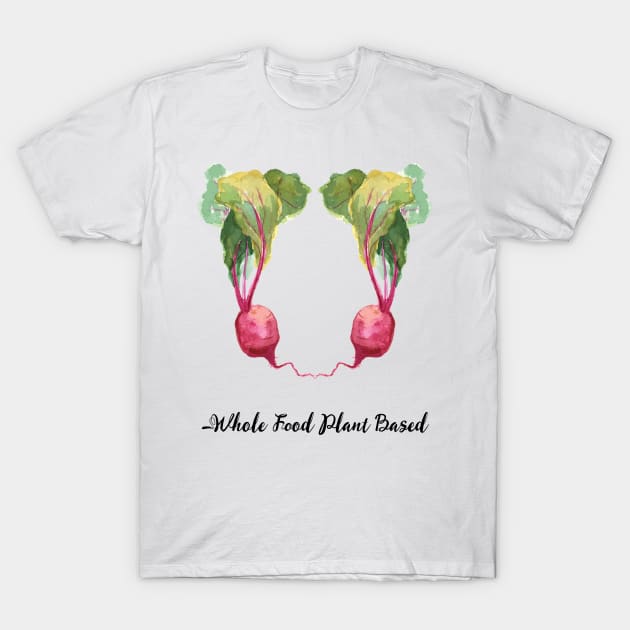 Vegan Slogan Beets T-Shirt by susannefloe